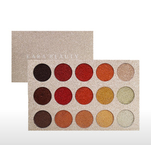 KARA BEAUTY- GALAXY 15 SOMBRAS GLITTER GOLD