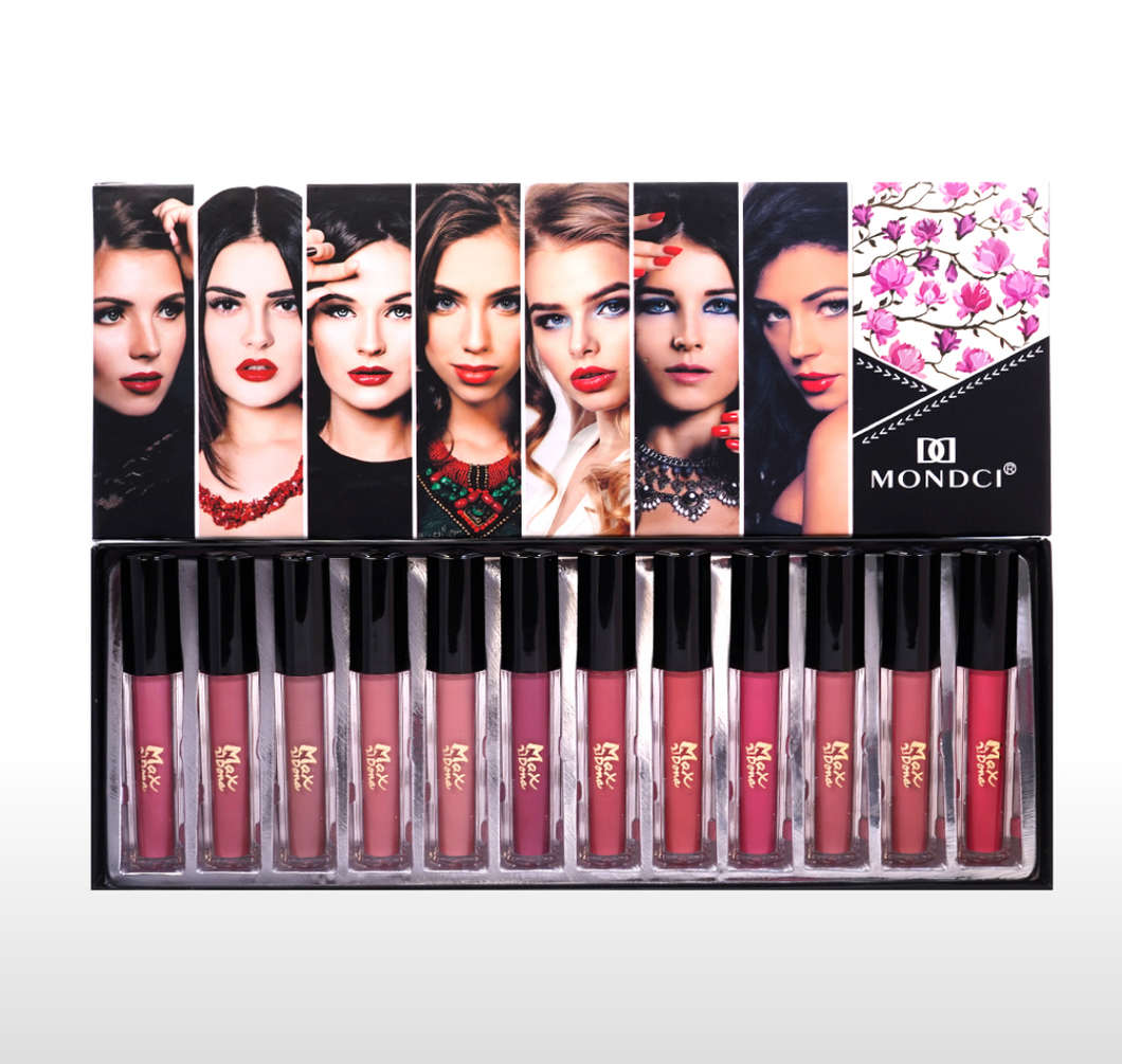 MONDCI 12 SET DE LABIALES MATE
